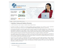 Tablet Screenshot of interpreti-italiano-rumeno.traduciamo.it